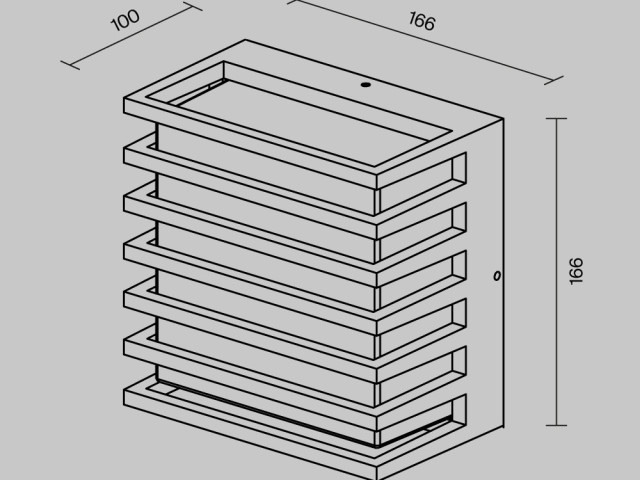 Уличный настенный светильник Outdoor O020WL-L10B3K фото:14