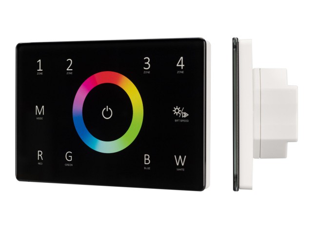 Панель Sens SMART-P85-RGBW Black (230V, 4 зоны, 2.4G) (Arlight, IP20 Пластик, 5 лет) фото:10