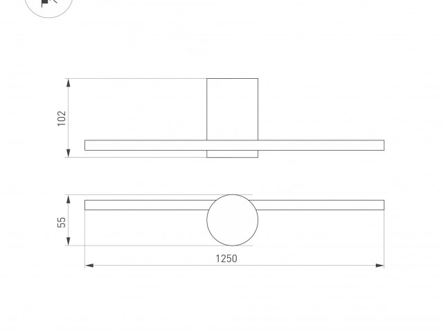 Светильник SP-VINCI-M-S1200x55-12W Warm3000 (BK, 110 deg, 230V) (Arlight, IP20 Металл, 3 года) фото:2