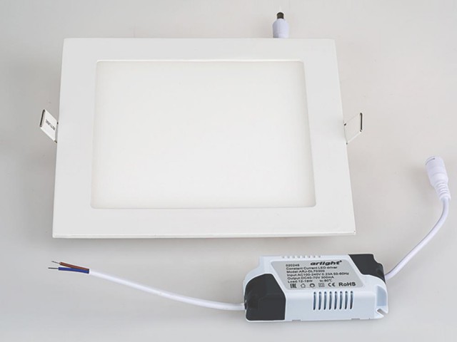 Светильник DL-192x192M-18W Day White (Arlight, IP40 Металл, 3 года) фото:2