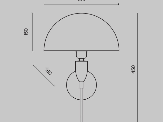 Настенный светильник (бра) Maytoni Z034WL-01CH фото:22