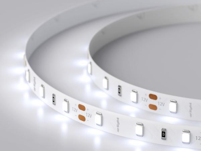Лента RT 2-5000 12V Cool 10K (2835, 300 LED, BAT) (Arlight, 7.2 Вт/м, IP20) фото:2