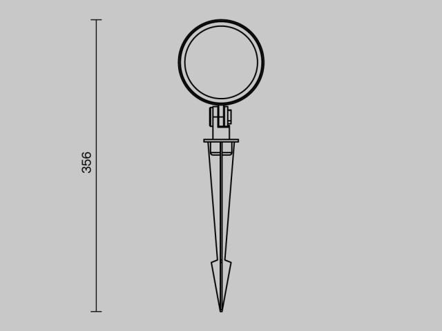 Ландшафтный светильник Outdoor O495FL-L25B3K фото:9