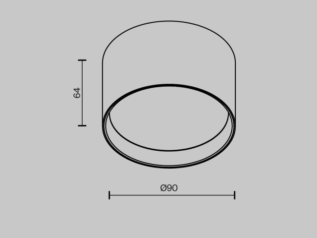 Потолочный светильник Technical C127CL-L7W4K-W фото:1