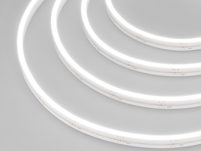 Лента герметичная MOONLIGHT-SIDE-A120-06x12mm 24V White6000 (9.6 W/m, IP65, 5m, wire x2) (Arlight, Вывод прямой, 3 года) фото:2