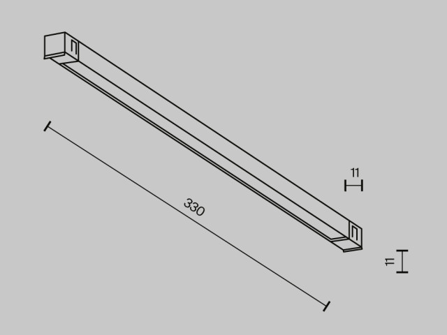 Трековый светильник Technical TR240-2-6W3K-B фото:2