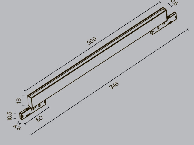 Трековый светильник Technical TR192-1-8W4K-B фото:1