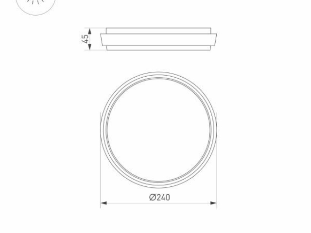 Светильник LGD-GIRO-R240-25W Warm3000 (GR, 110 deg, 230V) (Arlight, IP54 Металл, 3 года) фото:9