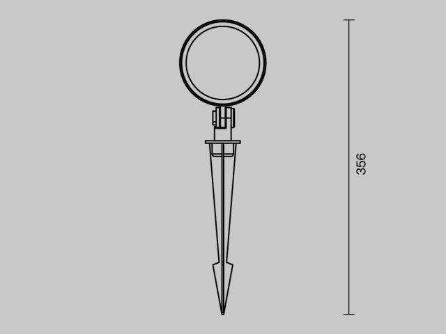 Ландшафтный светильник Outdoor O495FL-L25B3K фото:1