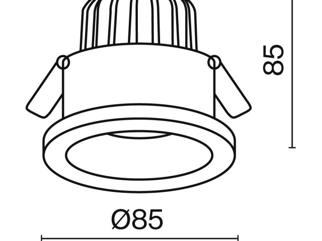 Встраиваемый светильник Technical DL034-L12W4K-D-W фото:13