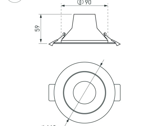 Светильник IM-STORM-R115-10W Day4000-MIX (WH, 80 deg, 230V) (Arlight, IP20 Металл, 3 года) фото:9