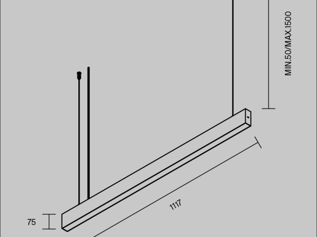 Подвесной светильник Technical P070PL-2.7-3-4K-W фото:7
