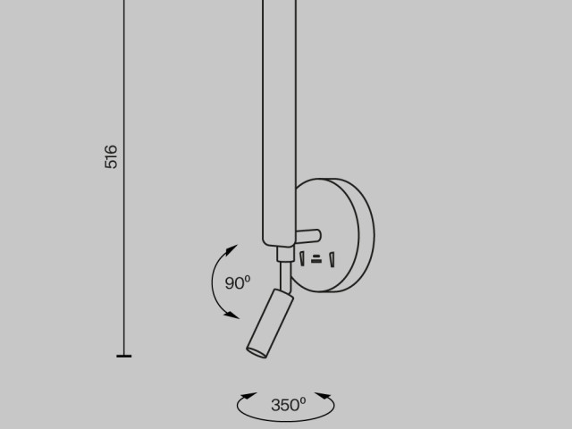 Настенный светильник (бра) Maytoni MOD214WL-L8W3K1 фото:1