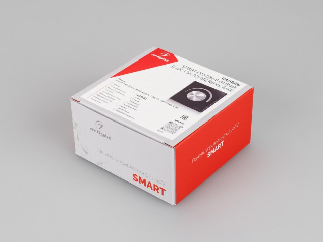 Панель SMART-P99-DIM-G-IN Black (230V, 1.5A, 0/1-10V, Rotary, 2.4G) (Arlight, Стекло) фото:10
