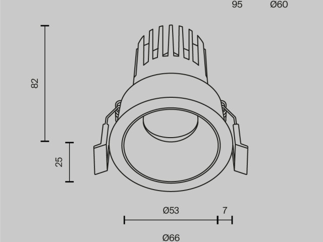 Встраиваемый светильник Technical DL123-10W-3K-W фото:9