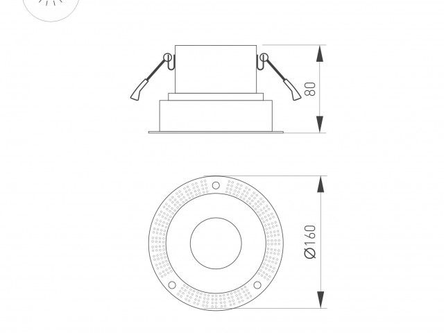 Корпус PLURIO-BASE-BUILT-TRIMLESS-R160 (BK, 1-2, 200mA) (Arlight, IP20 Металл, 3 года) фото:3