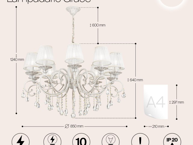 Люстра Maytoni ARM247-10-G фото:10