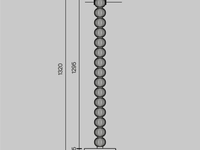 Напольный светильник (торшер) Maytoni MOD555FL-L23G3K фото:1