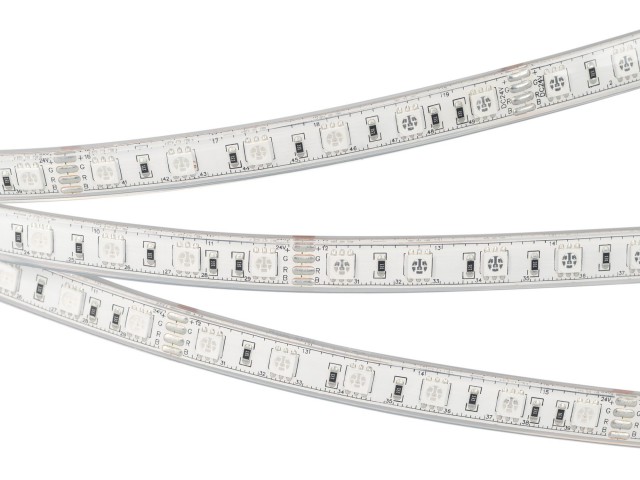 Лента герметичная RTW-PU-B60-12.5mm 24V RGB (14.4 W/m, IP68, 5060, 5m) (Arlight, -) фото:6