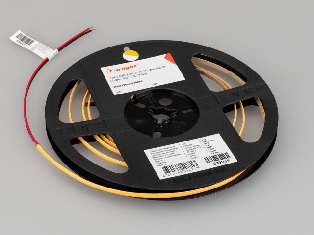 Лента COB-X480-4mm 24V Warm3000 (4 W/m, IP20, CSP, 3.5m) (Arlight, -) фото:4