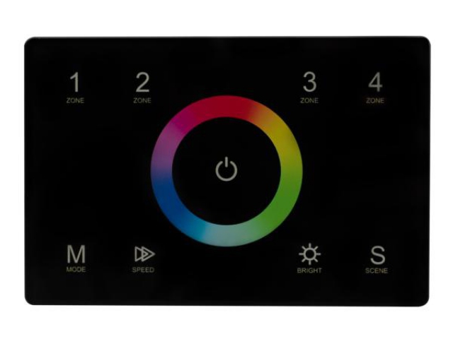 Панель Sens SMART-P83-RGB Black (230V, 4 зоны, 2.4G) (Arlight, IP20 Пластик, 5 лет) фото:7