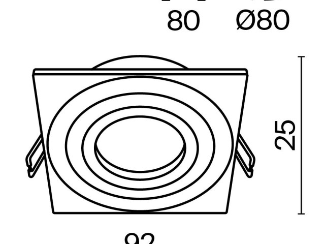 Встраиваемый светильник Technical DL024-2-01W фото:11