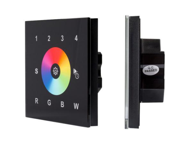 Панель Sens SR-2820AC-RF-IN Black (220V, RGBW, 4 зоны) (Arlight, IP20 Пластик, 3 года) фото:2