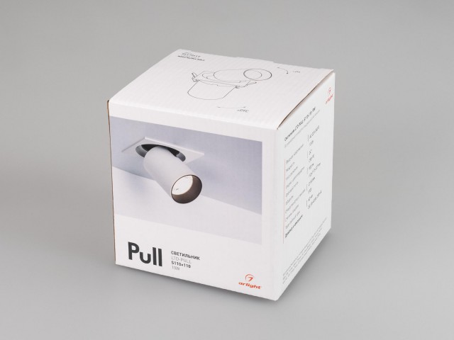 Светильник LTD-PULL-S110x110-10W Day4000 (WH, 24 deg, 230V) (Arlight, IP20 Металл, 5 лет) фото:2