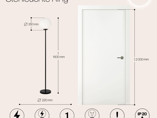 Напольный светильник (торшер) Maytoni MOD013FL-01B фото:5