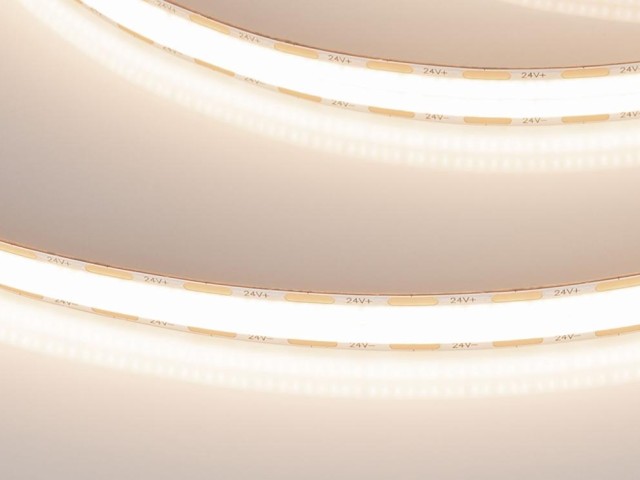 Лента COB-X1088-12mm 24V Warm3500 (22 W/m, IP20, 5m) (Arlight, 5 лет) фото:2
