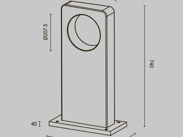 Ландшафтный светильник Outdoor O469FL-L7CM3K1 фото:11