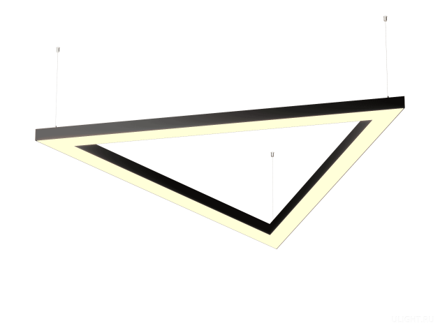Светильник Треугольник S50 (RAL9005/3x811/LT70 — 3K/52W) фото:1