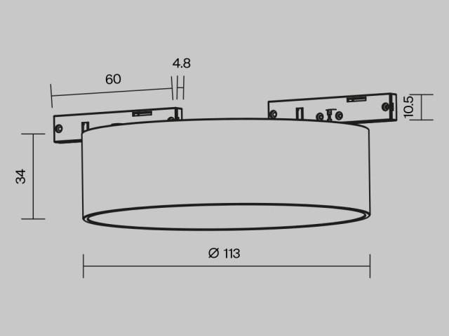 Трековый светильник Technical TR189-1-12W4K-BW фото:1