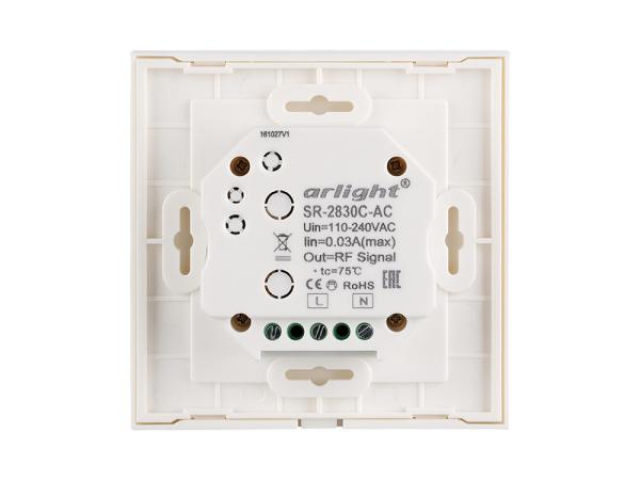 Панель Sens SR-2830C-AC-RF-IN White (220V,RGB+CCT,4зоны) (Arlight, IP20 Пластик, 3 года) фото:4