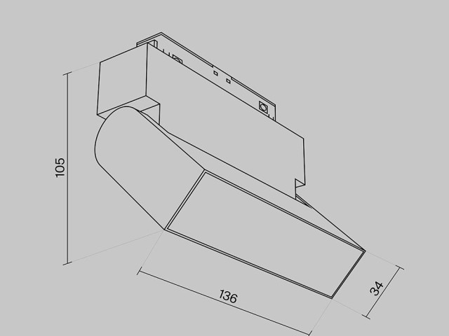 Трековый светильник Technical TR075-2-10W3K-W фото:1