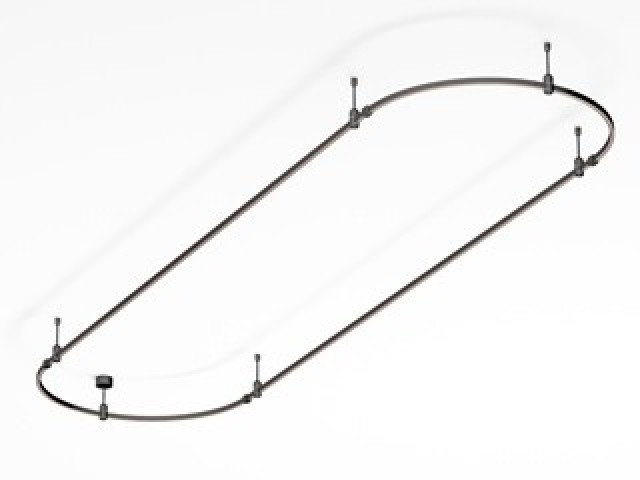 Основание ART-APRIORI-OVAL-ROD-200-3000x1000 (BK) (Arlight, IP20 Металл, 3 года) фото:2