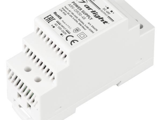 Блок питания ARV-DR30-48 (48V, 0.6A, 30W) (Arlight, IP20 DIN-рейка) фото:2