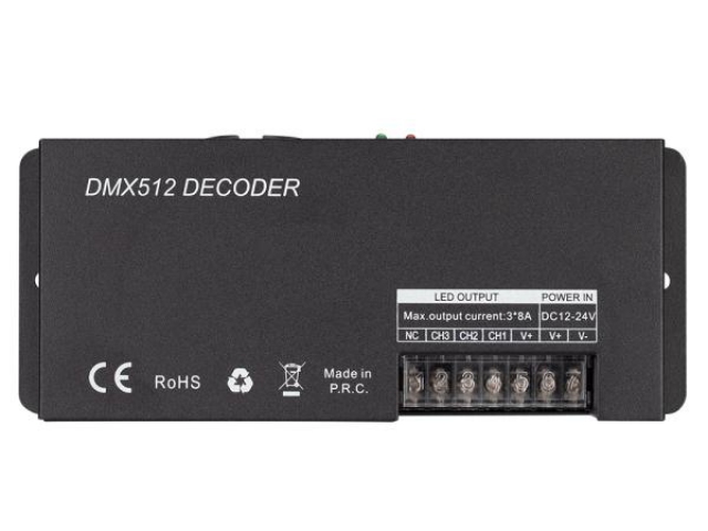 Декодер ARL-7022-DMX (12-24V, 3x8A, DMX512, XLR3) (Arlight, IP20 Металл, 3 года) фото:16