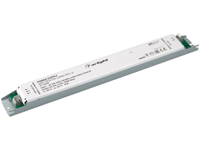 Блок питания ARV-SP24150-LONG-PFC-A (24V, 6.25A, 150W) (Arlight, IP20 Металл, 5 лет) фото:5