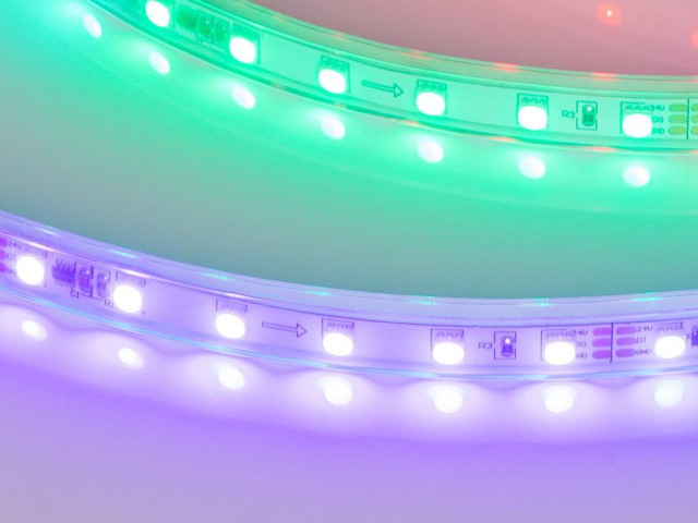 Лента герметичная SPI-P-F72-11mm 24V RGB-PX6 (14.4 W/m, IP66, 3535, 5m) (Arlight, бегущий огонь) фото:4
