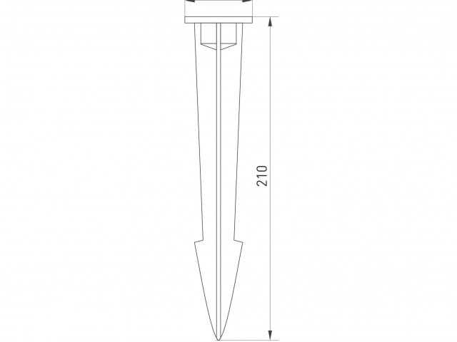 Основание для светильника ALT-SPIKE-210 (BK) (Arlight, Металл) фото:1