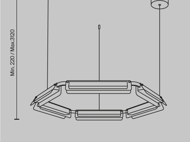 Подвесной светильник Maytoni MOD296PL-L60BC3K фото:1