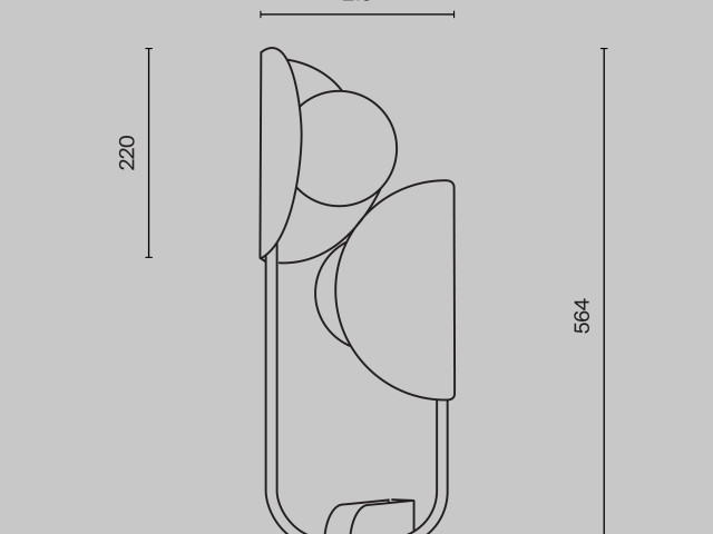 Настенный светильник (бра) Maytoni MOD164WL-02BS фото:8