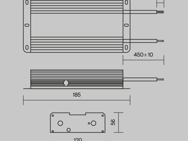 Источник напряжения Technical PSL008-480W-48V-IP67 фото:7
