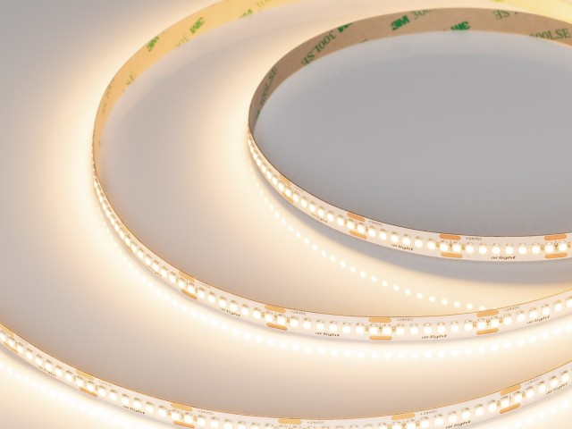 Лента UL-A240-10mm 24V Warm3000 (19 W/m, IP20, 5m) (Arlight, 7 лет) фото:2