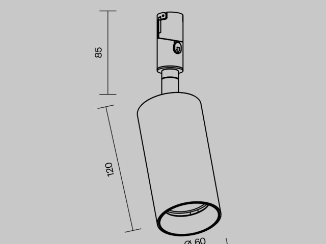 Трековый светильник Technical TR201-1-15W3K-M-B фото:4