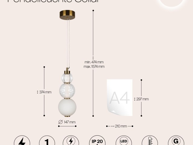 Подвесной светильник Maytoni P069PL-L16G3K фото:24