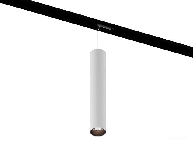 Подвесной трековый светильник HOKASU Tube Hang TR2 (55-320/ral9003 – 10w/5090/10deg) фото:1
