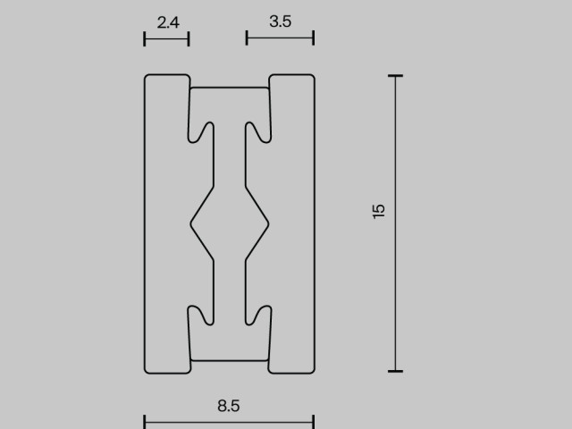 Шинопровод накладной/подвесной Technical TRX154-112BS фото:1