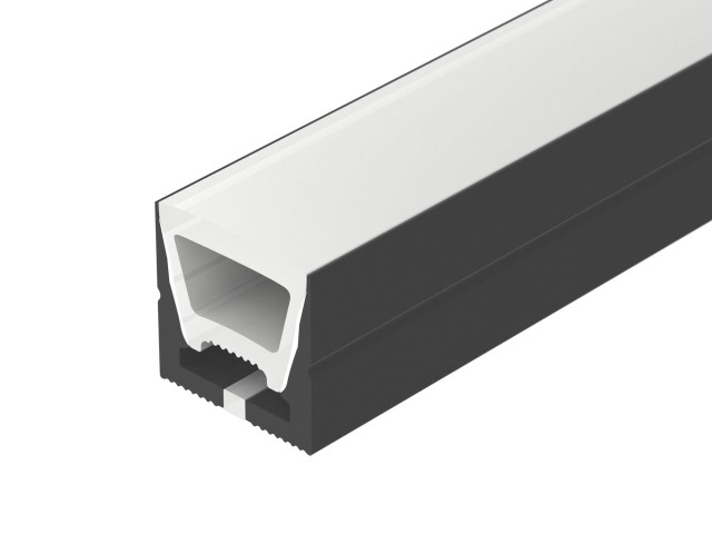 Силиконовый профиль WPH-FLEX-1616-TOP-S11-5m BLACK (Arlight, Силикон) фото:3